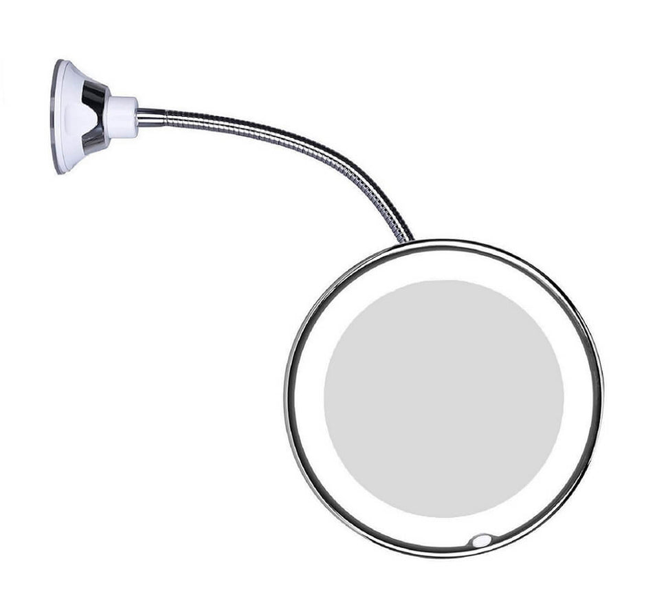 GlowVision - LED Makeup Spejl med justerbar lysstyrke og 360° rotation til fejlfri skønhed