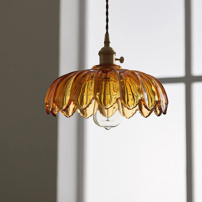 CrystalGleam - Suspension en verre vintage pour une ambiance romantique