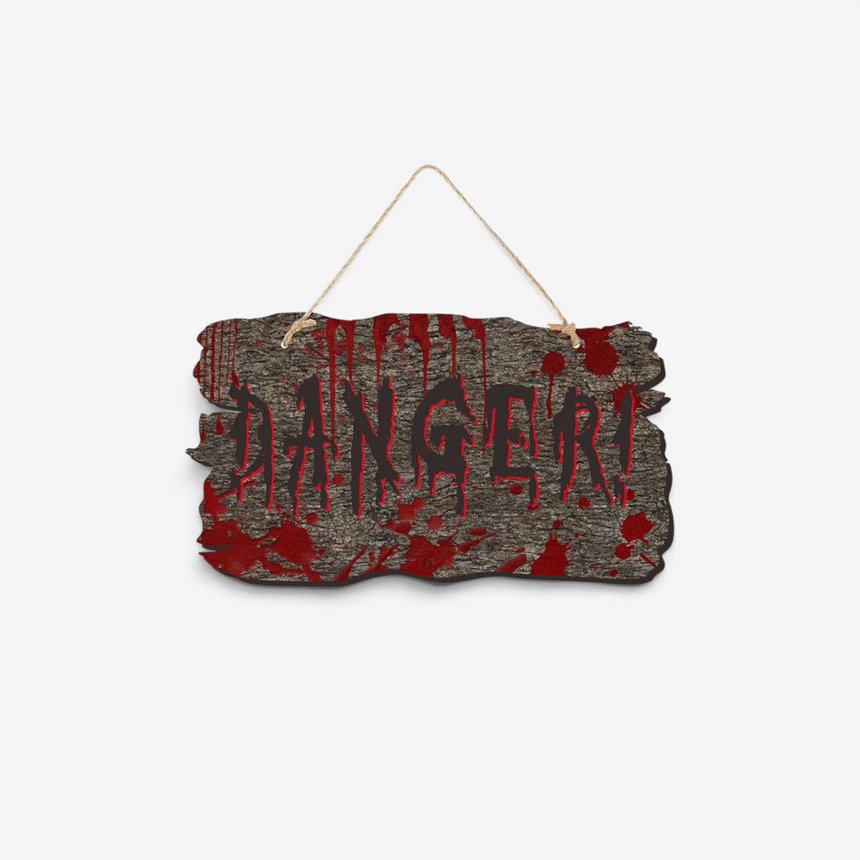 Plaque de porte d’Halloween effrayante