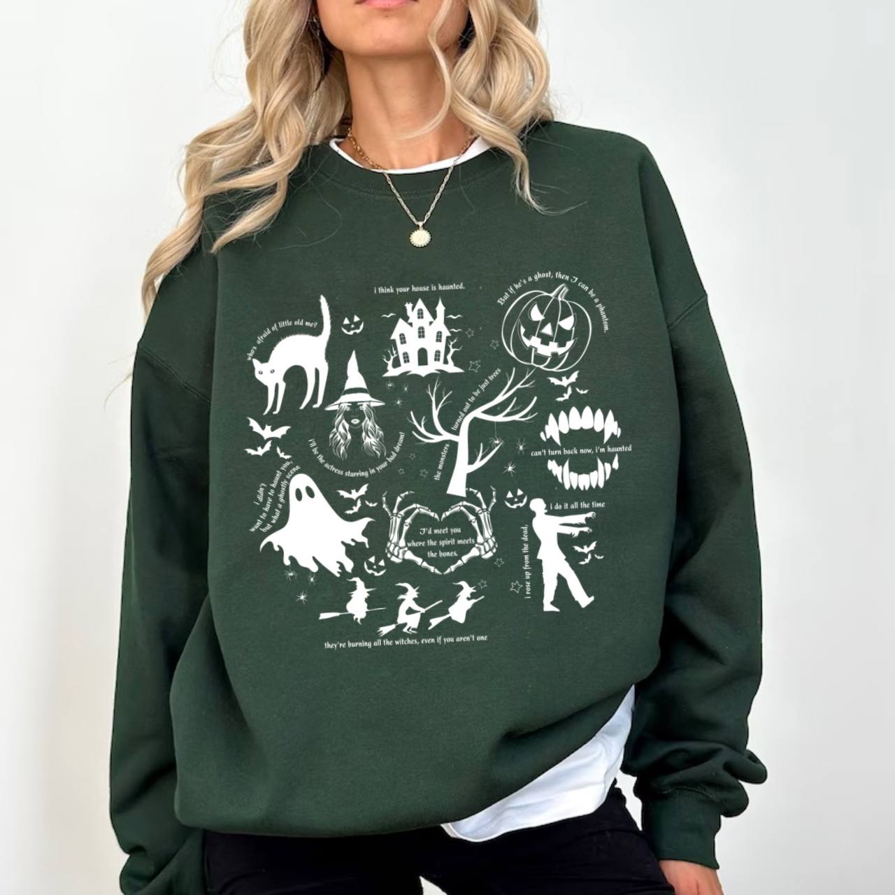 Halloween Graphic Sweatshirt for Women