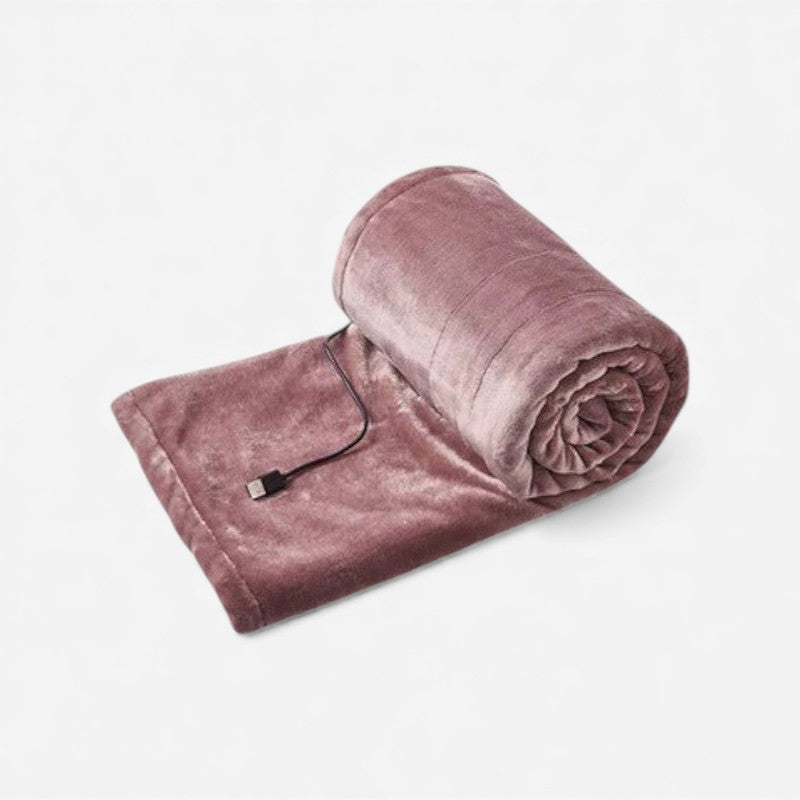 WarmNest – Couverture chauffante USB avec chaleur réglable et design lavable
