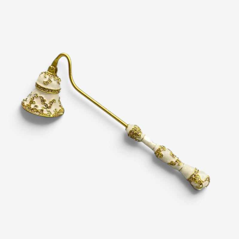Florisnuff - Éteignoir à bougie en alliage de zinc avec motifs floraux