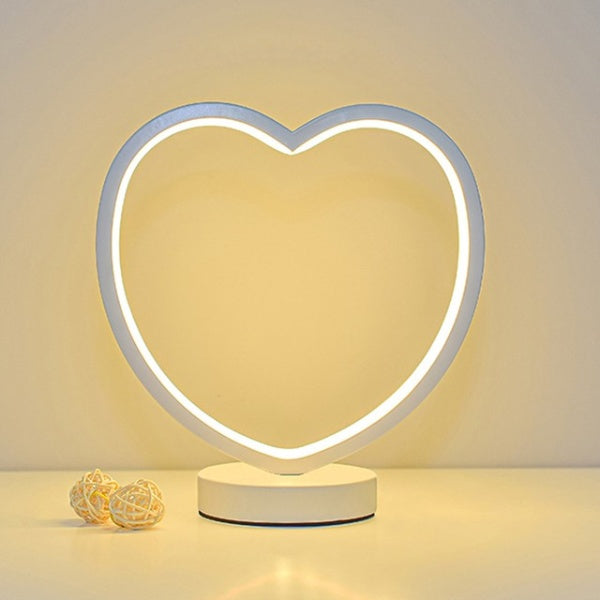 LumeRing - Lampe de lit LED circulaire élégante avec variateur tactile et charge USB