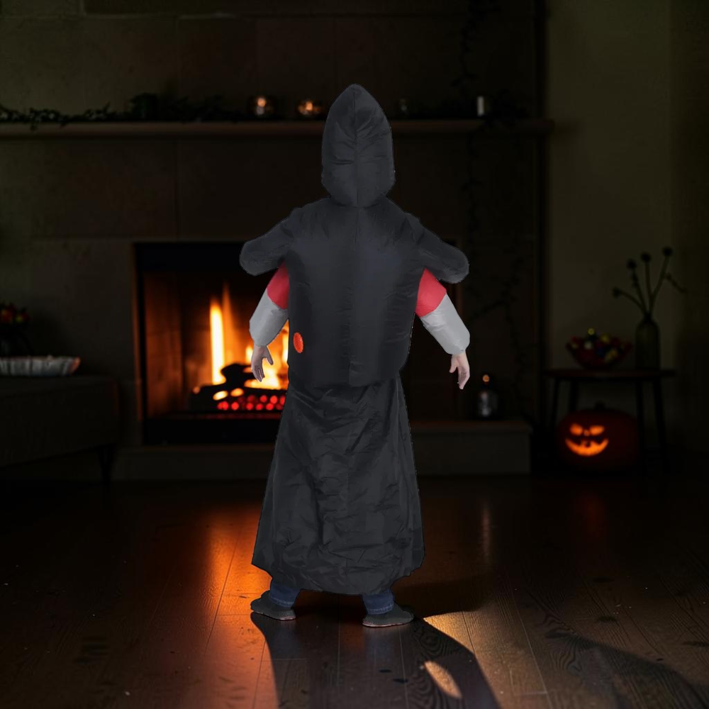 Oppustelig Spøgelse Kostume med Maske