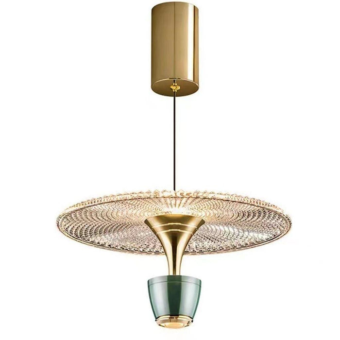 GlowAura – Suspension disque moderne pour espaces élégants