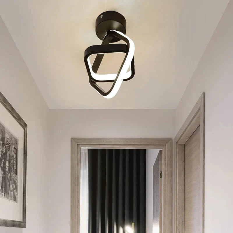 GlowSpire - Plafonnier LED moderne en spirale pour une atmosphère chaleureuse à la maison