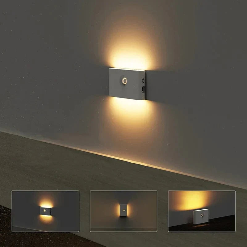 LumiStep - Veilleuses LED sans fil avec détecteur de mouvement pour couloirs et pièces