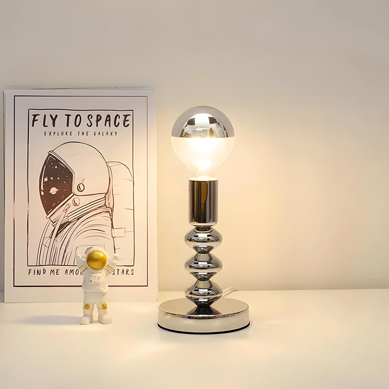 VintageGlow - Retro Deco Sengebordslampe For Tidløs Elegance