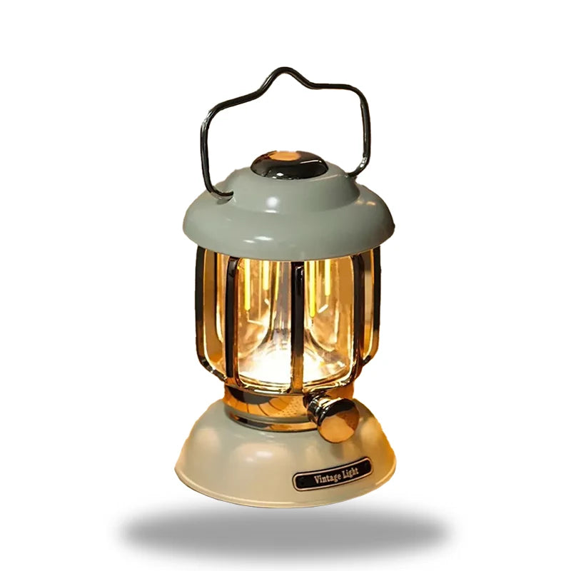 RetroGlow - Lampe LED style lanterne vintage avec intensité lumineuse réglable
