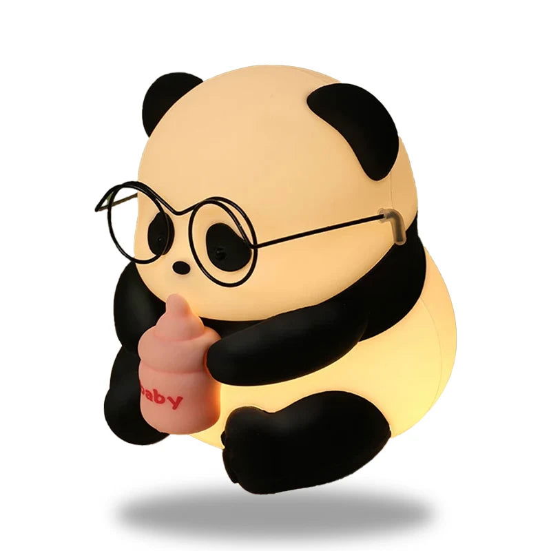 PandaGlow - Lampe jouet rechargeable adorable pour enfants avec lumière douce  