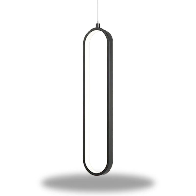 LunaGlow - Suspension ovale moderne pour chambre et salon stylés  