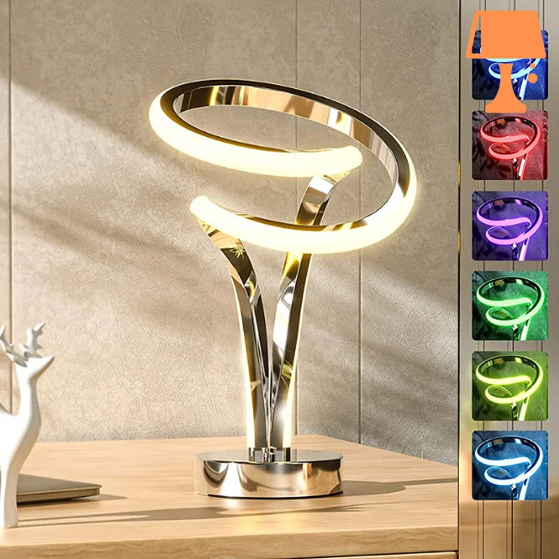 GlowEdge - Lampe élégante moderne avec éclairage LED réglable  