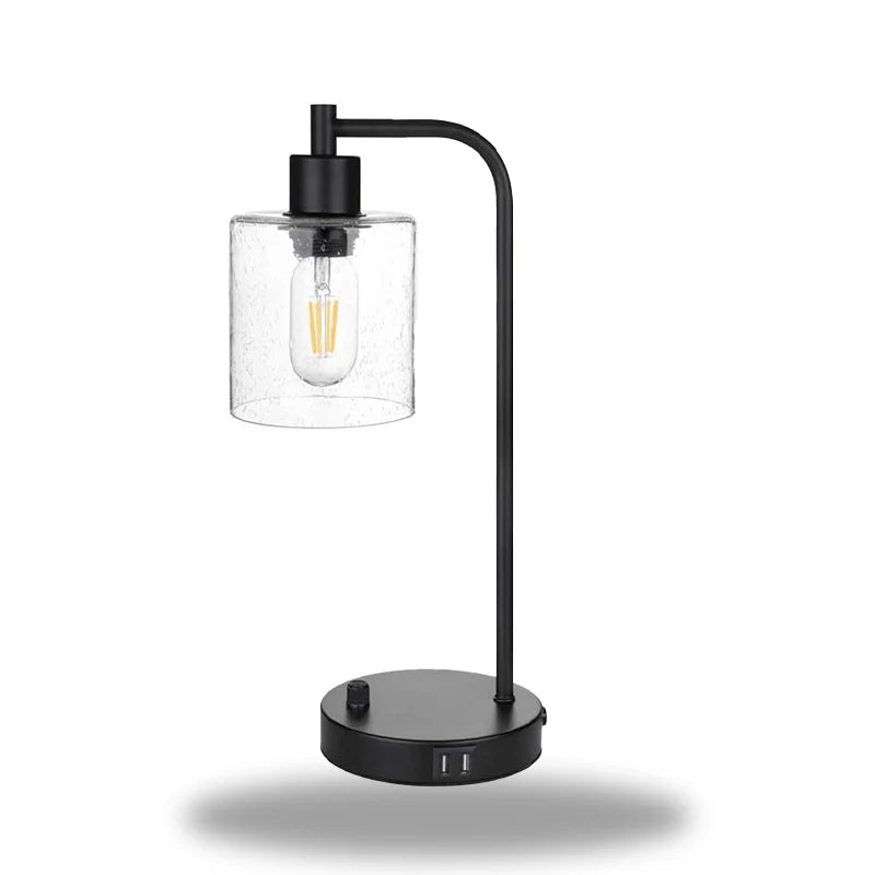 BrightTone - Industriel lampe med krakeleret glasskærm til justerbar belysning