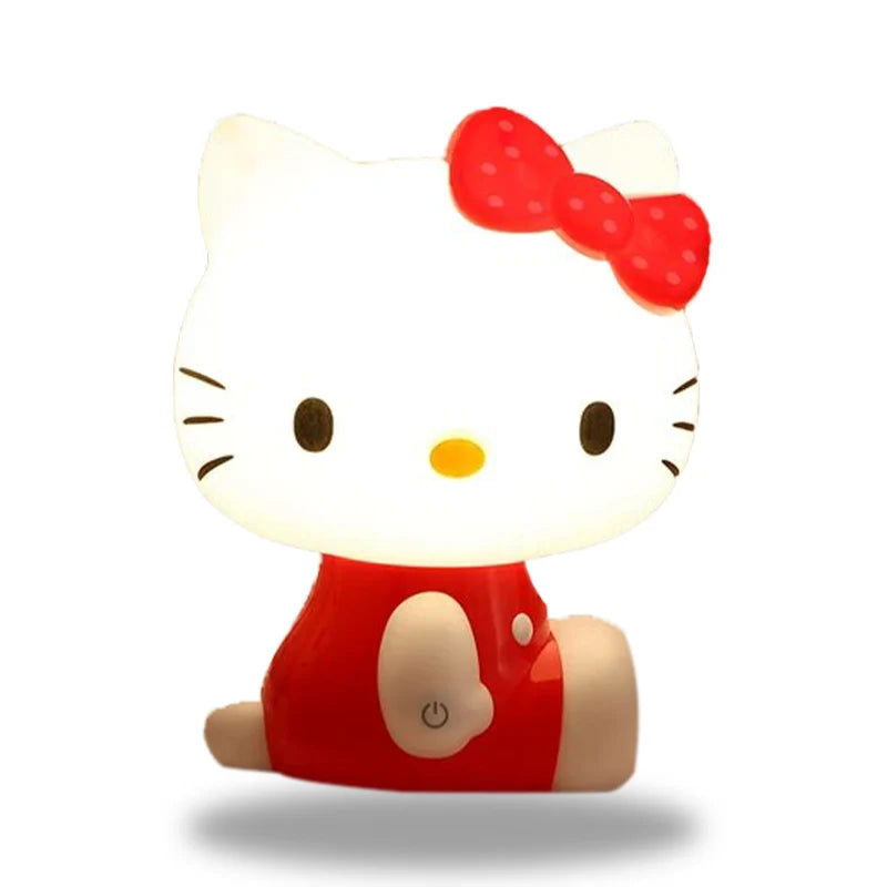 KittyGlow - Lampe de lit hello kitty LED adorable avec contrôle tactile et luminosité réglable