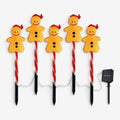 CookieShine - Lampes solaires de jardin avec motif pain d'épice