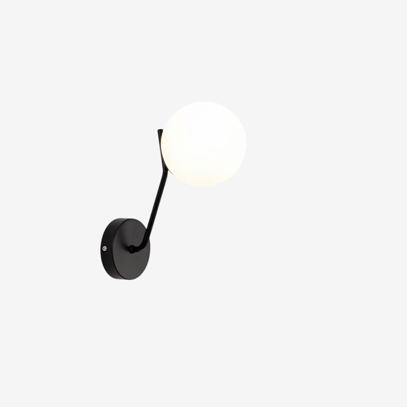 BrightCove - Dekorativ LED Væglampe med Glasformet Design
