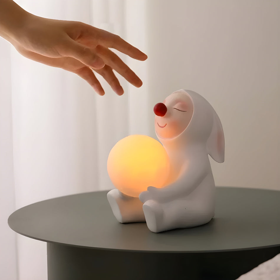 GlowRabbit - Lampe LED charmante en forme de lapin pour un éclairage doux et chaleureux