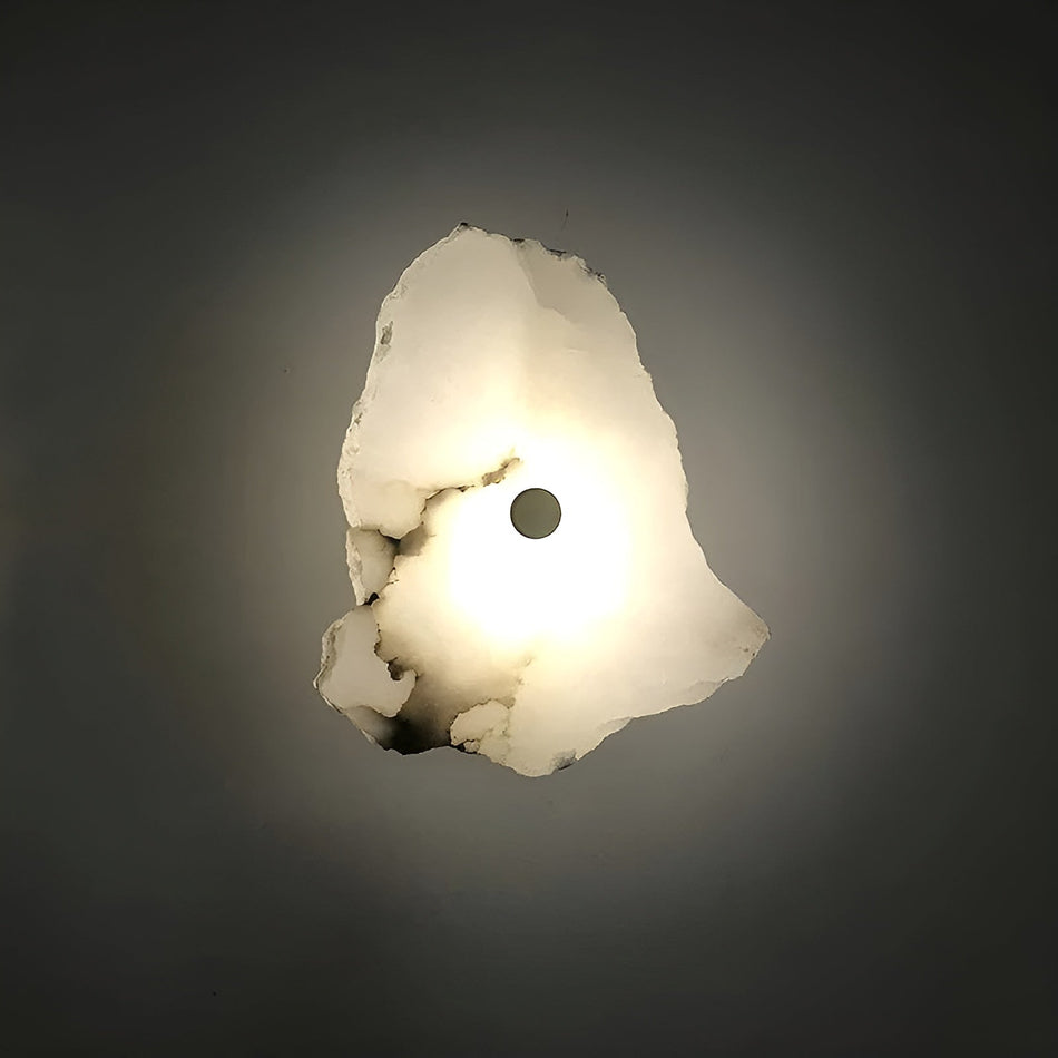 MarbleGleam - Elegant marmor LED væglampe med energieffektiv belysning