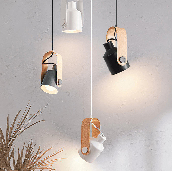 TimberGlow - Lumière moderne en bois et métal