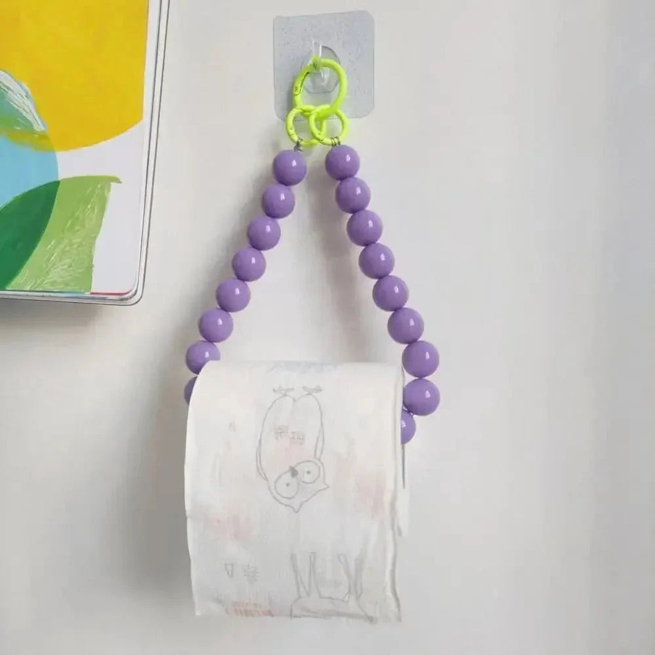 BeadHold – Elegant toiletpapirholder med perler og et stilfuldt touch