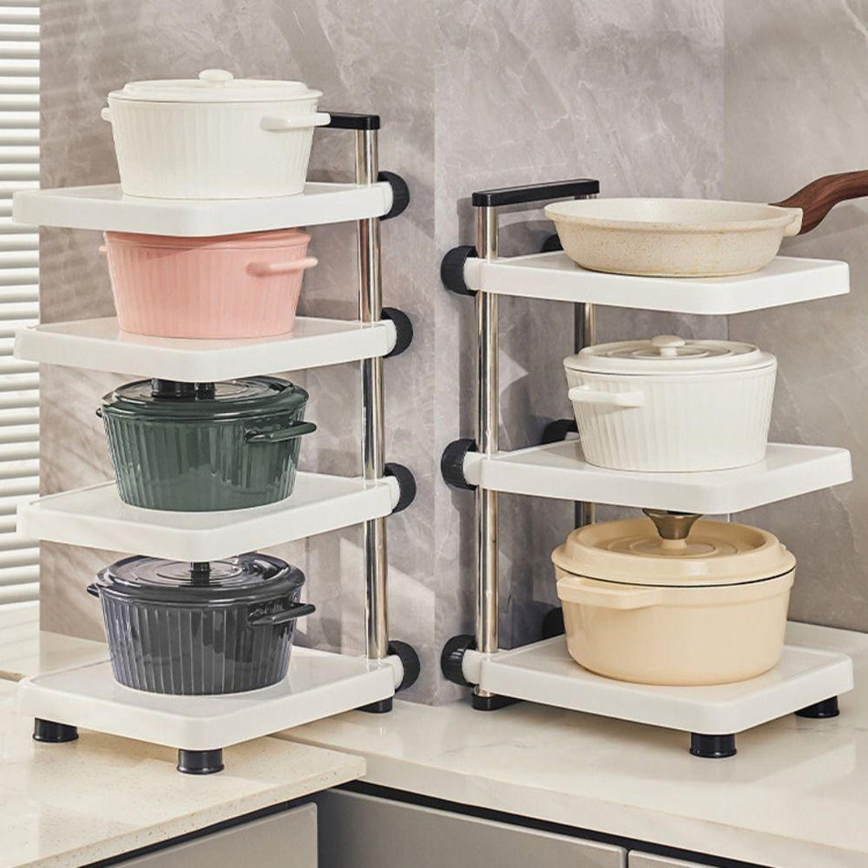 FlexiStore – Étagère de rangement ajustable pour une organisation efficace de la cuisine