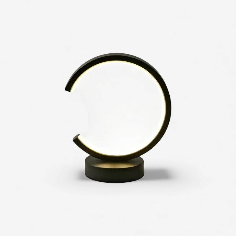 RoundGlow - Lampe de table LED de forme ronde pour éclairage intérieur