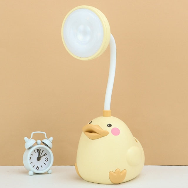BrightQuack - Sjov og farverig andeformet LED-skrivebordslampe til børneværelser