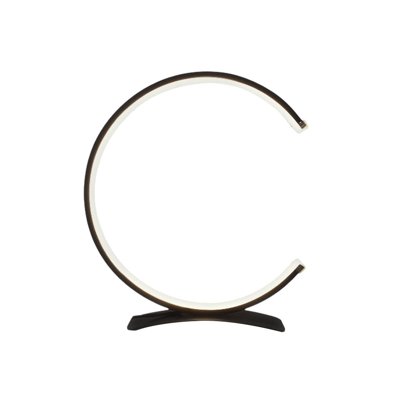 NordicGlow - Lampe de table cercle élégante avec interrupteur tactile et lumière réglable