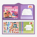 Stickora - Livre d'autocollants géométriques avec 8 thèmes variés
