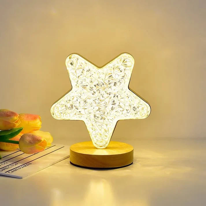 StarGlow - Lampe LED élégante en forme d’étoile avec effet cristal