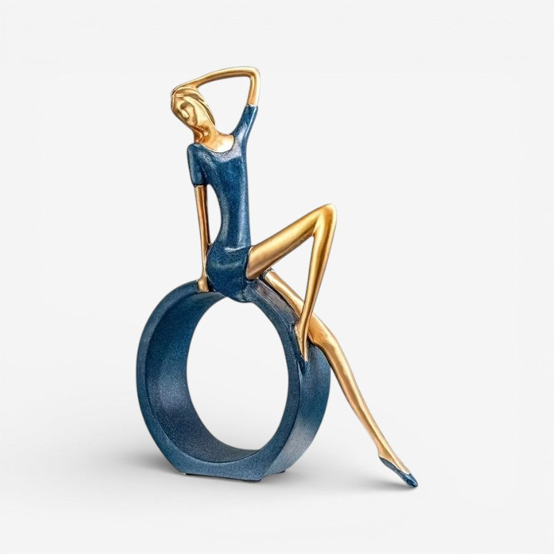 LadyAura - Dekorativ Figurineskulptur af Kvindelig Figur