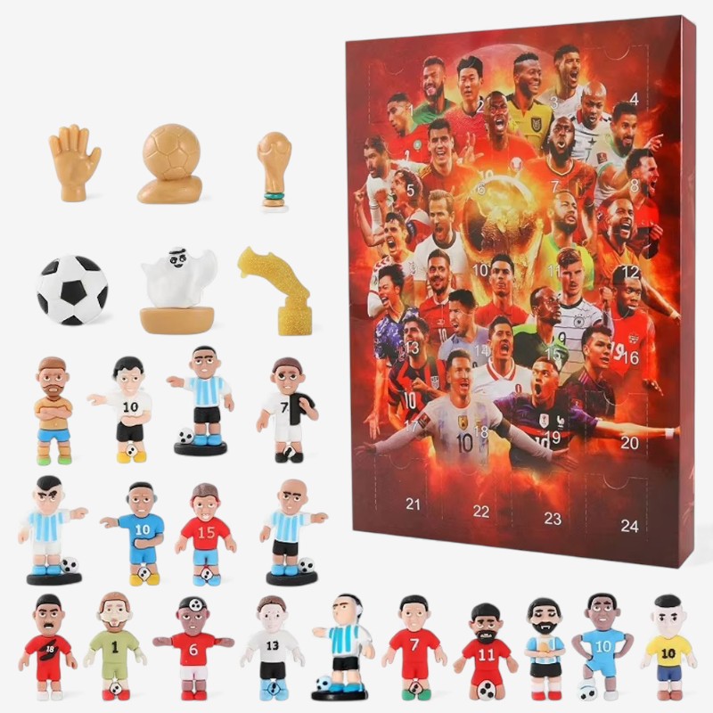 GiftGoal - Calendrier de l'Avent football pour cadeau de Noël