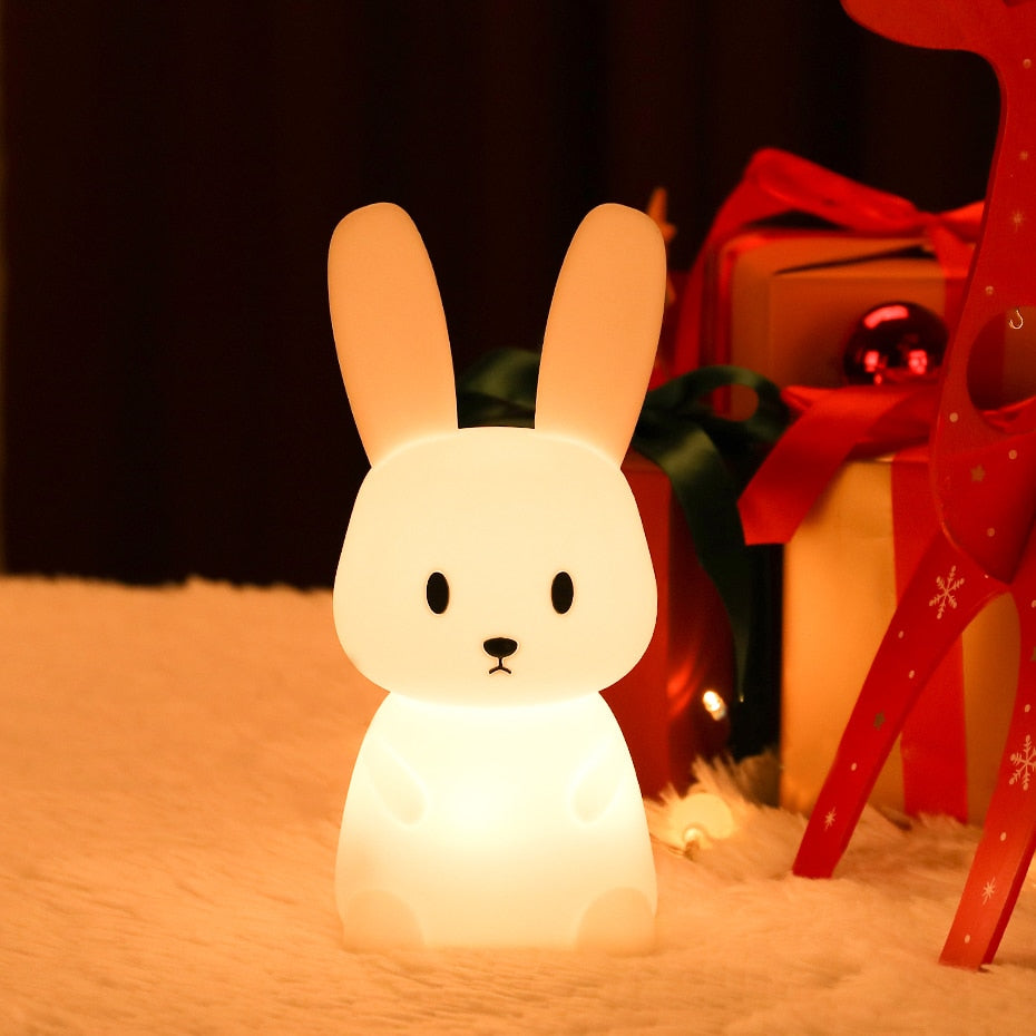 BunnyGlow - Legesygt LED nattelys i form af en kanin til at berolige børn i soveværelset
