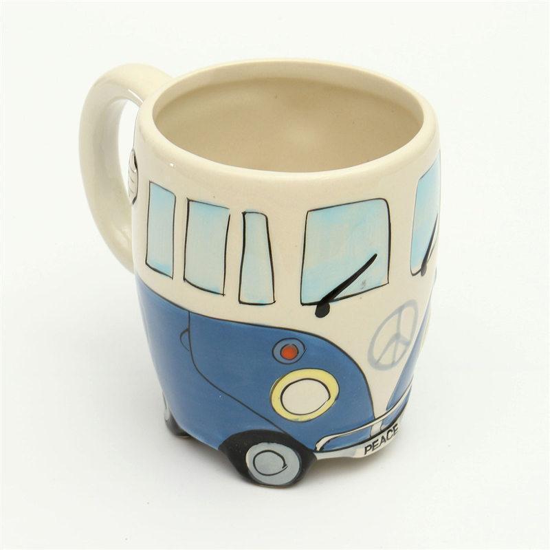 RetroBus - Retro Inspireret Kaffekrus Med Legende Design