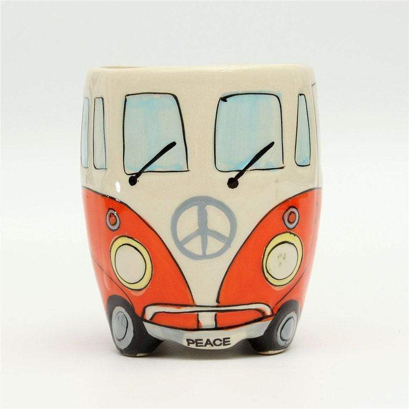 CamperMug – Tasse à café colorée thème van hippie avec design bande dessinée dynamique